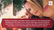 OMG Congratulation! Y&R Star Melissa Claire Egan Reveals Her Son Has Arrived But