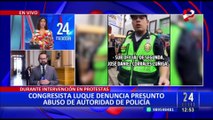Ruth Luque: congresistas opinan sobre denuncia penal tras intervención policial