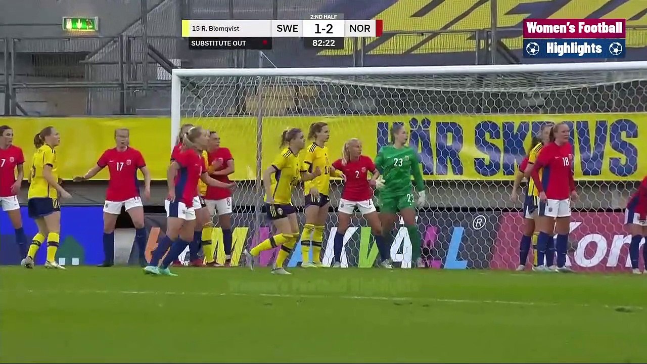 Sweden vs Norway Highlights - Women's International Football Friendly 2023