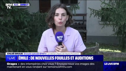 Disparition d'Émile: les fouilles et les auditions se poursuivent