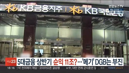 5대금융 상반기 순익 11조?…'메기' DGB는 부진