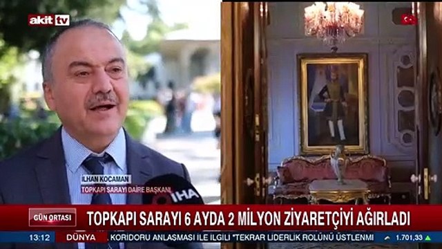 Topkapı Sarayı 6 ayda 2 milyon ziyaretçiyi ağırladı