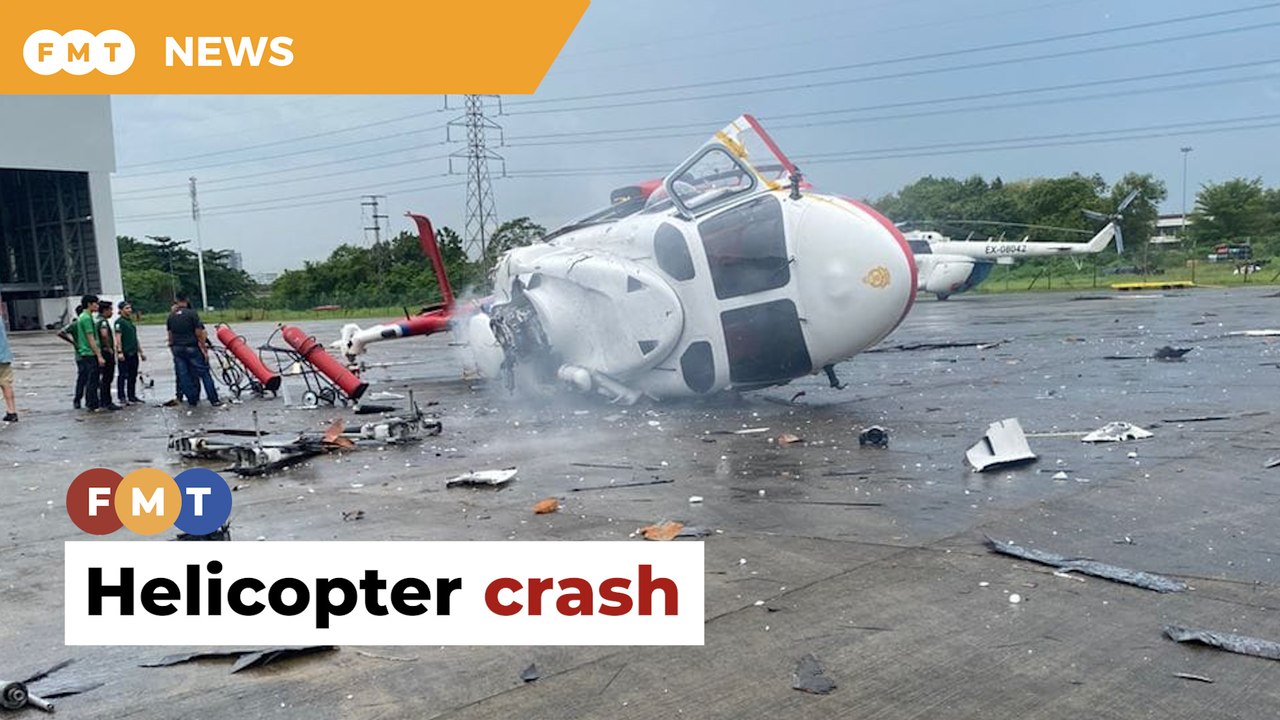 Helicopter crashes in Subang
