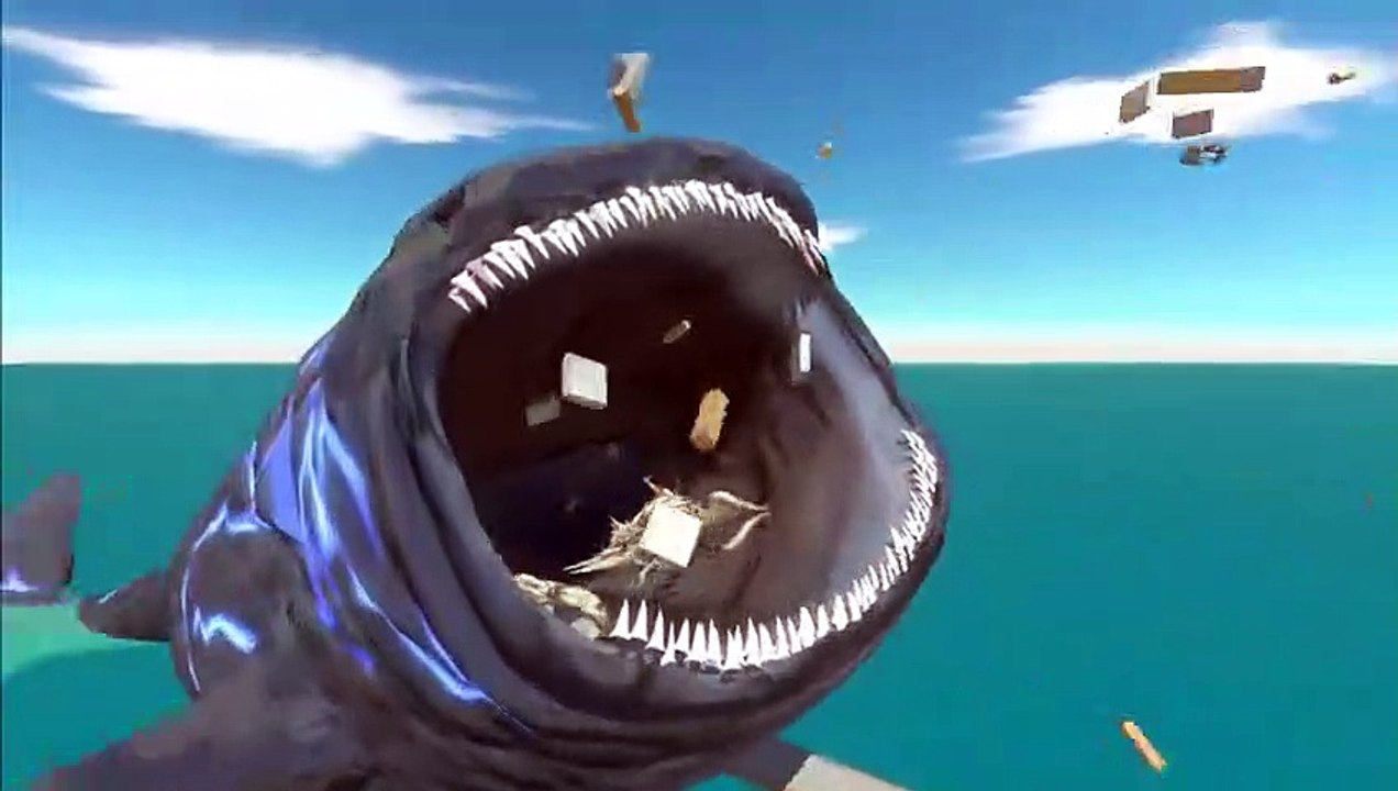 Real Size of the Bloop   Escape the Jaws of The Bloop - Animal Revolt Battle Simulator