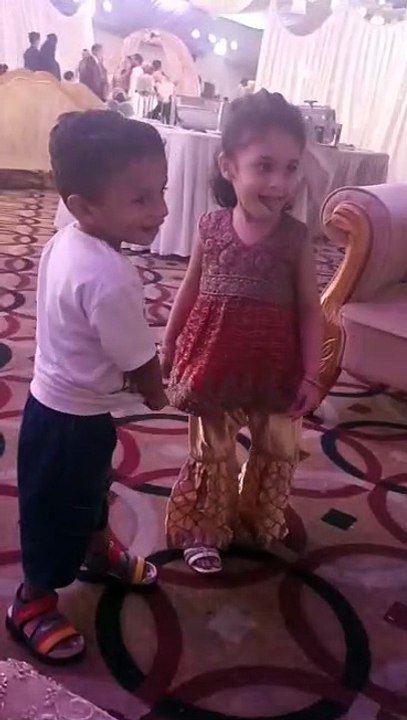 Cute babies lovely dance.