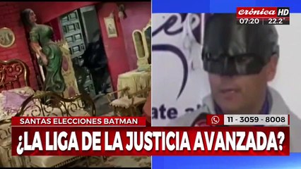 De Ciudad Gótica a Paraná: candidato a intendente se viste de Batman en plena campaña