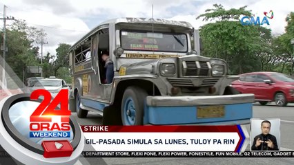 Tigil-pasada simula sa Lunes, tuloy pa rin — Manibela | 24 Oras Weekend