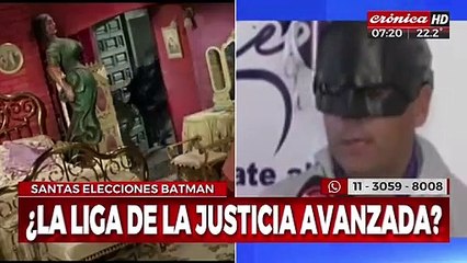 De Ciudad Gótica a Paraná: candidato a intendente se viste de Batman en plena campaña