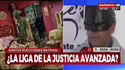 De Ciudad Gótica a Paraná: candidato a intendente se viste de Batman en plena campaña