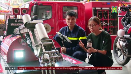 Robot cứu hỏa có khả năng leo cầu thang