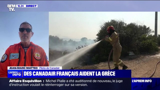 Incendie en Grèce: C'est une normalité d'en arriver à une entraide européenne , affirme Jean-Marc Matteo, pilote français de Canadair