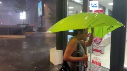 Tempo extremo na Europa: Tempestades nos Balcãs e incêndios no sul