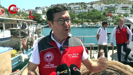 Bodrum’da hayalet ağ temizliği yapıldı