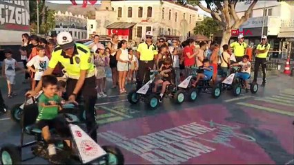 Bodrum'da Çocuklara Trafik Eğitimi Verildi