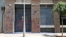 Atacan y pintan la fachada de Vox en Barcelona en plena jornada de reflexión