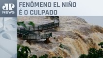Chuvas intensas aumentam vazão das cataratas de Foz do Iguaçu