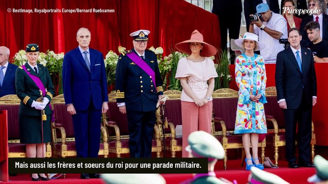 Mathilde et Elisabeth de Belgique : Robes pimpantes et chapeaux XXL pour la fête nationale, la famille royale réunie au complet