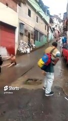 He skated and then hit his face with a car._2