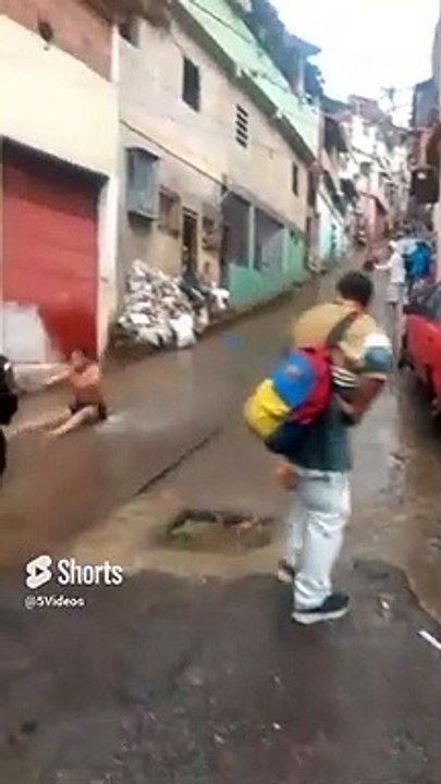 He skated and then hit his face with a car._2