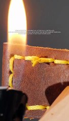 She Handmade An Amazing Watch Strap From A Piece Of Leather!