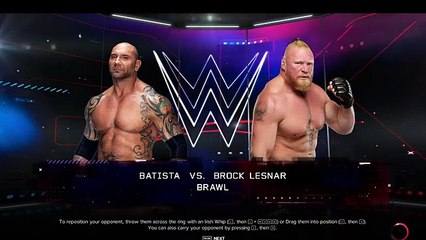 WWE Brock Lesnar vs Batista Backstage Brawl
