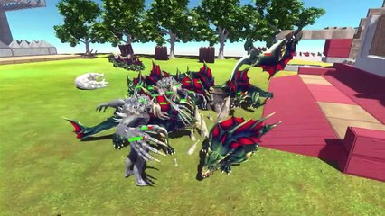 White War - White Team VS Green Team - Animal Revolt Battle Simulator