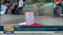 teleSUR Noticias 17:30 22-07: Movimientos sociales peruanos convocan acciones contra Boluarte