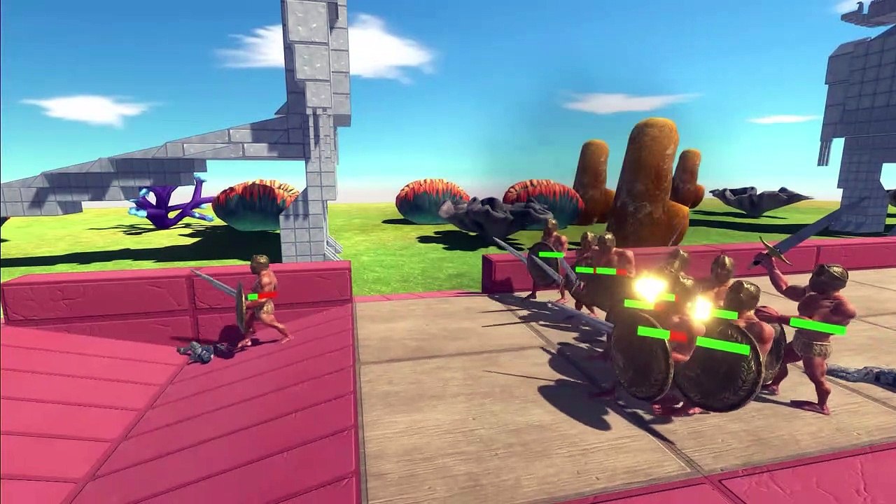 Weapon War - Ranged Weapon Team VS Melee Weapon Team - Animal Revolt Battle Simulator