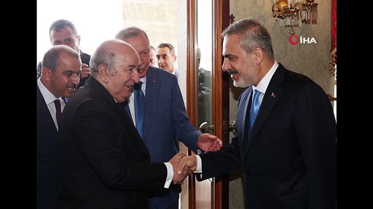 Le président Erdoğan a reçu le président algérien Abdulmecid Tebboune