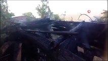Sinop'ta ahşap ev yanarak kül oldu