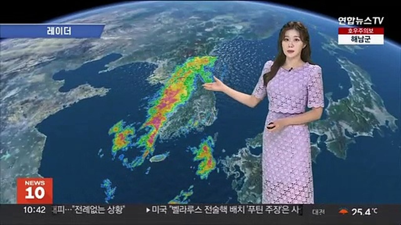 [날씨] 중부 호우특보…내일까지 시간당 최대 60㎜ 집중호우