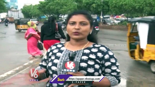 Road Damaged Due To Heavy Rain Near Rail Nilayam | Mehadipatnam | Hyderabad | V6 News