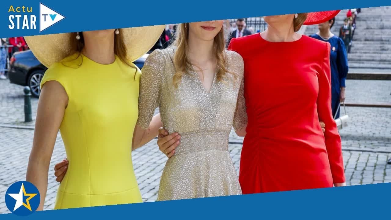 Mathilde et Elisabeth de Belgique : Robes pimpantes et chapeaux XXL pour la fête nationale, la famil