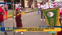 Fiestas Patrias: escolares de Bellavista vuelven a marchar después de 4 años