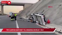 Bursa'da TIR'a çarpan kamyonet yol kenarına devrildi 1 ölü