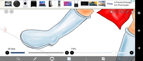 Arte Final de Chumai SNK vs Capcom no IbisPaintX Android