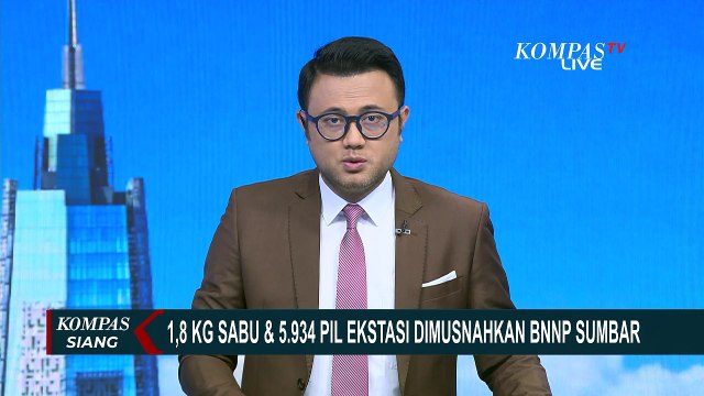 1,8 Kg Sabu dan 5.934 Pil Ekstasi yang Dipesan Napi Dimusnahkan BNNP Sumbar