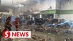 Fire razes four shops in Johor’s Larkin Market