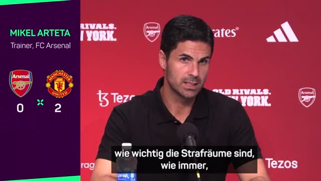 Arteta nach United-Niederlage: "Ein guter Test"