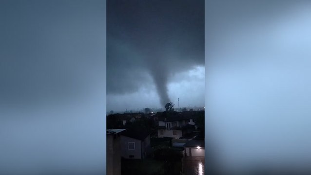 Tornado tears through Milan suburb as extreme weather sweeps Italy
