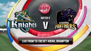 GT20 Canada Season 3 | Match - 4 Highlights | Vancouver Knights vs Mississauga Panthers