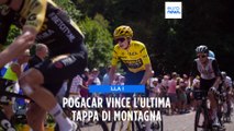 Tour de France, Pogacar vince la ventesima tappa. Vingegaard domina la clasifica generale