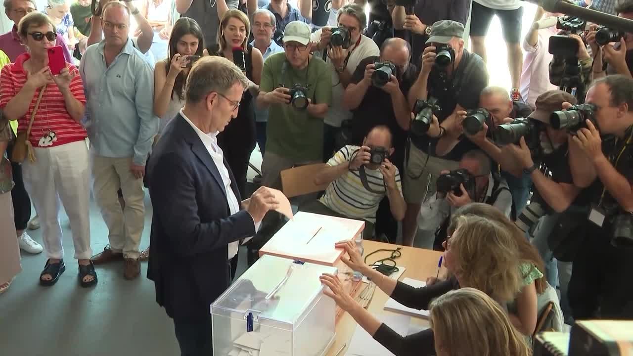 Así ha votado Alberto Núñez Feijóo en las elecciones del 23J