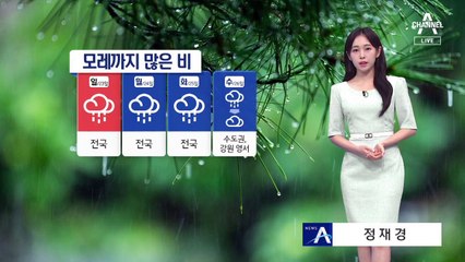 [날씨]밤사이 서쪽, 내일은 충청 이남에 호우