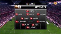 La Liga 2010/11 : Sevilla FC vs FC Barcelona - 1.Half
