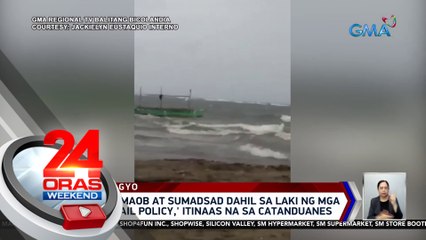 Bangka, tumaob at sumadsad dahil sa laki ng mga alon; Quezon, naghahanda sa epekto ng Bagyong Egay | 24 Oras Weekend