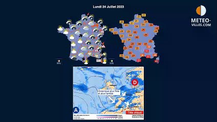 prévisions météo du dimanche 23 juillet 2023