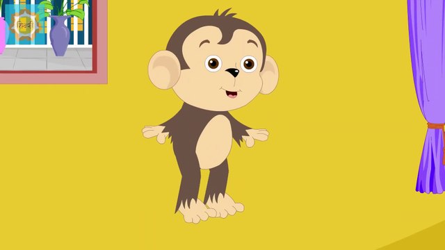 Paanch Chote Bandar - Hindi Rhymes for Children | Hindi Nursery Rhyme | Hindi Cartoon Kahaniyaan Stories For Kids