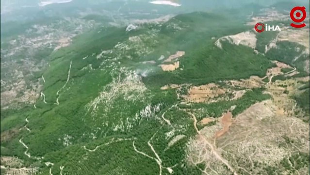 Milas orman yangını kısmen kontrol altına alındı