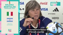 Italy boss Bertolini calls for more female coaches in football